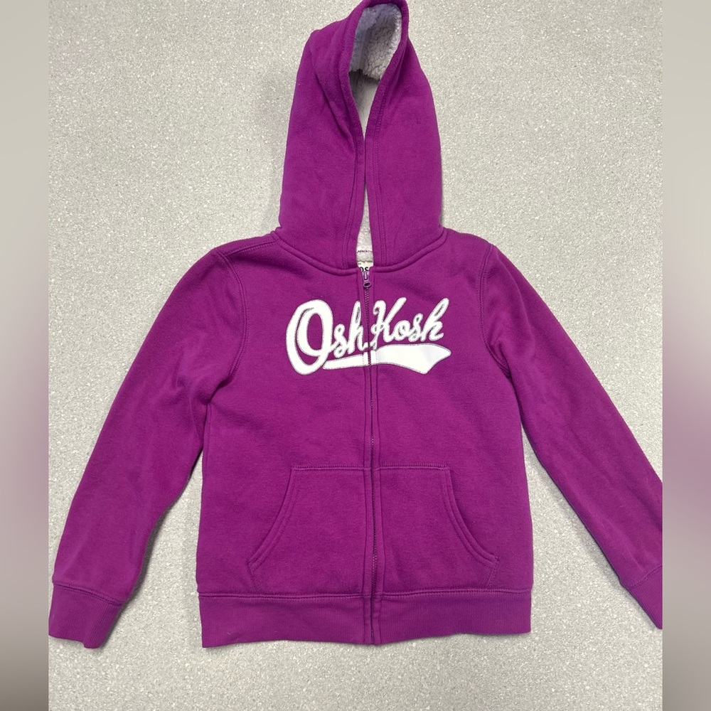 Osh kosh purple insulated dual layer size 6 girls hoodie